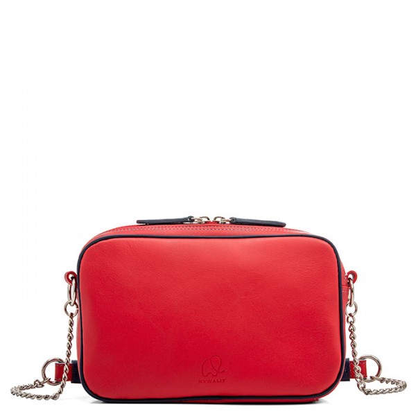 Mywalit Borsa a Tracolla in Pelle Piccola Rosso Offerte speciali