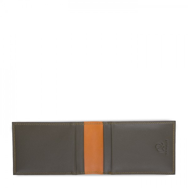 Mywalit Portafoglio da uomo Bi-fold con Portacarte Marrone-Oliva Saldi Di Fabbrica