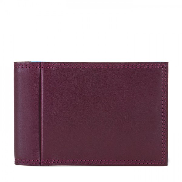 Mywalit Portafoglio da uomo Bi-fold con Portacarte Prugna-Celeste I Più Venduti