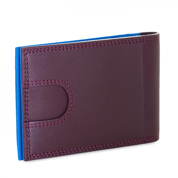 Mywalit Portafoglio da uomo Bi-fold con Portacarte Prugna-Celeste I Più Venduti