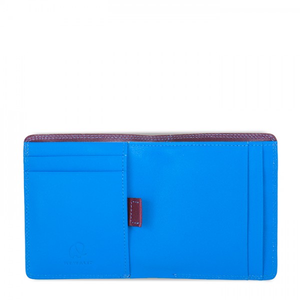 Mywalit Portafoglio da uomo Bi-fold con scomparto estraibile Prugna-Celeste Negozio