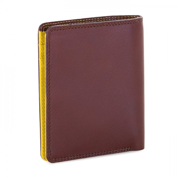 Mywalit Portafoglio da uomo Bi-fold con scomparto estraibile Marrone-Giallo In Saldo