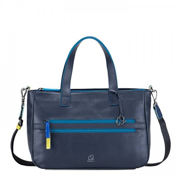 Mywalit Borsa con manici Versilia Blu Moda