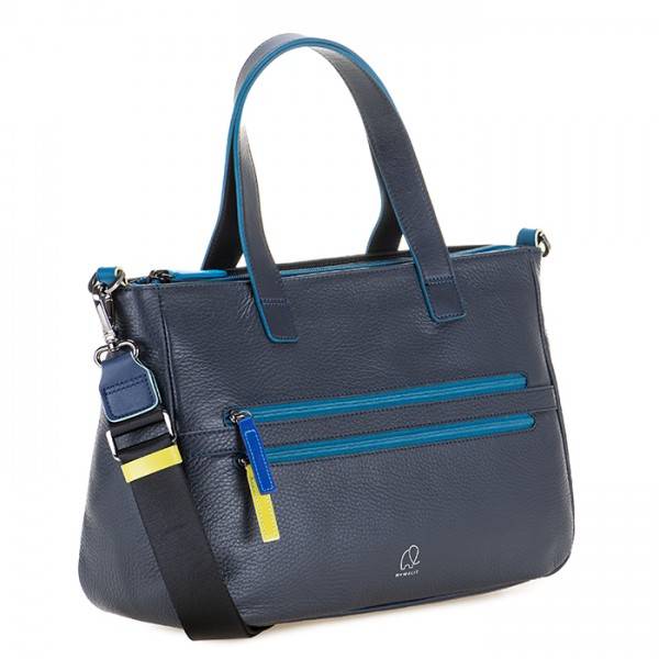 Mywalit Borsa con manici Versilia Blu Moda