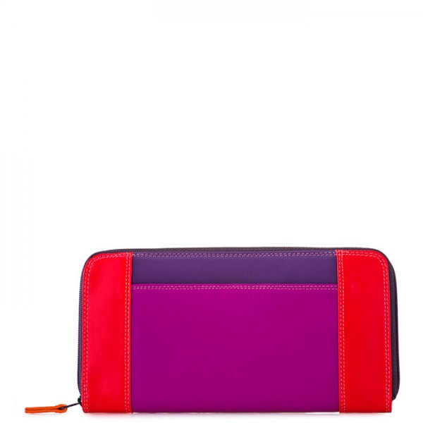 Mywalit Portafoglio con zip grande Sangria Multi In vendita