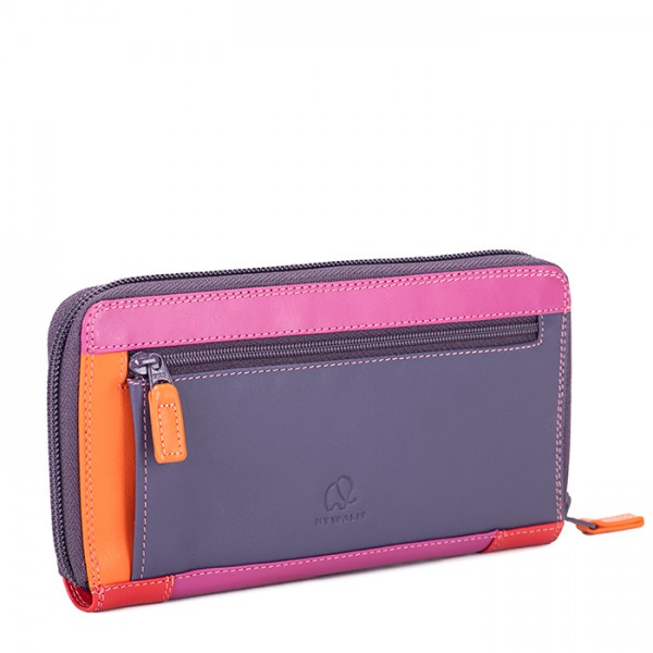 Mywalit Portafoglio con zip grande Sangria Multi In vendita