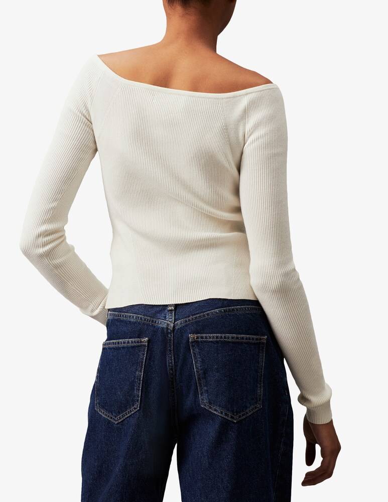 Calvin Klein Jeans Cardigan in misto cotone Saldi Di Fabbrica