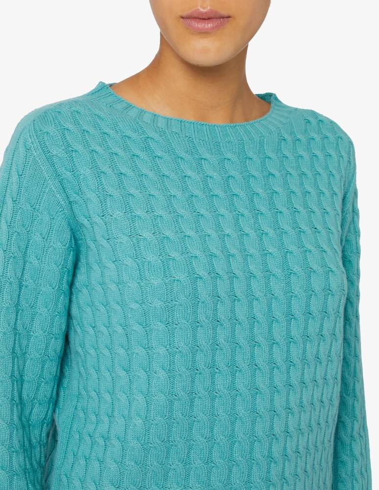 Elizabeth Ascot Maglione scollo a barca con treccia Moda