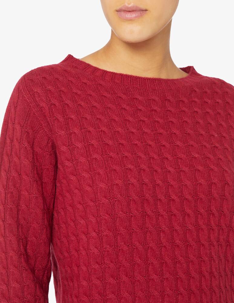 Elizabeth Ascot Maglione scollo a barca con treccia 2025