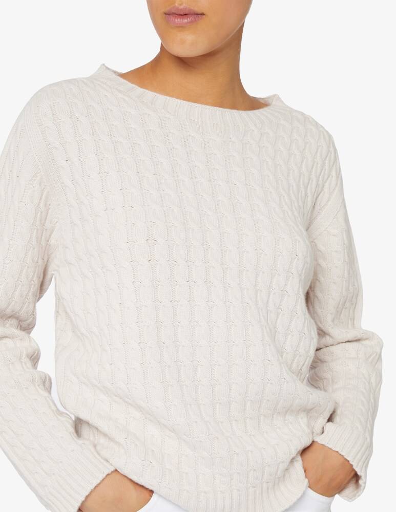 Elizabeth Ascot Maglione scollo a barca con treccia Italy