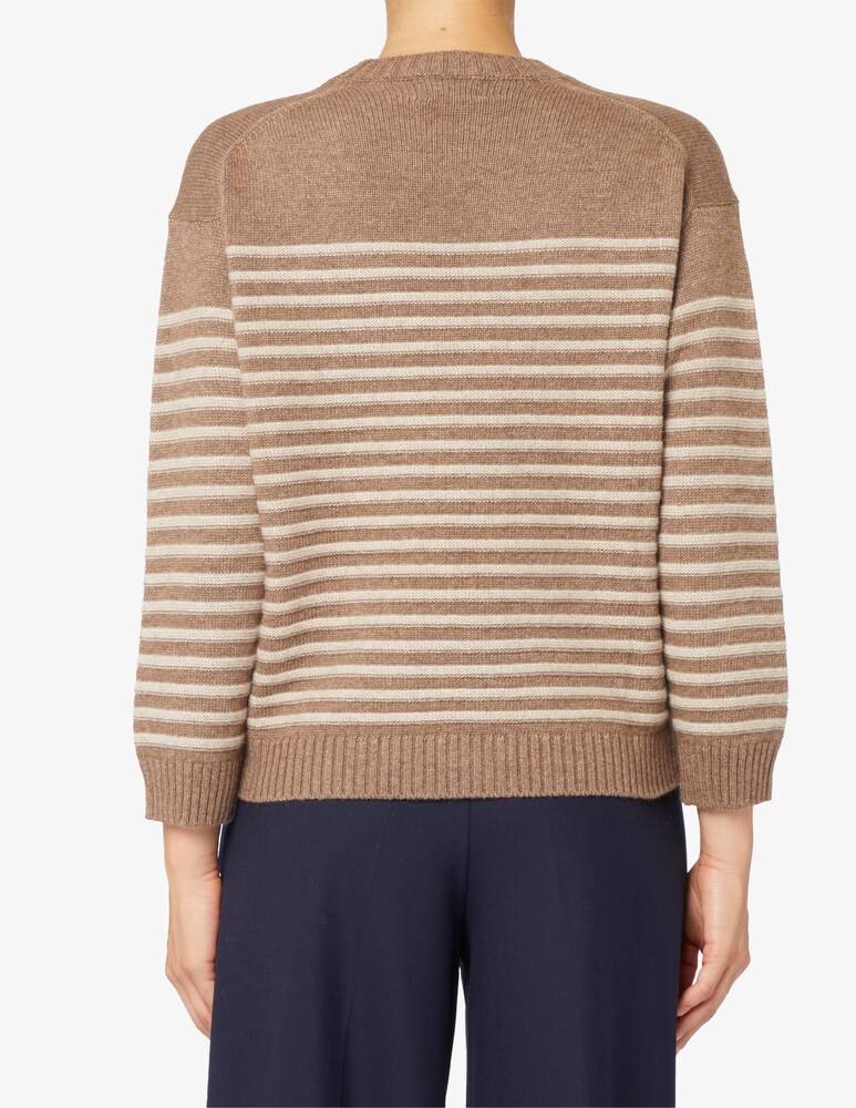 Rinascente Collection Maglione girocollo a riga boxy Fino Al -60%