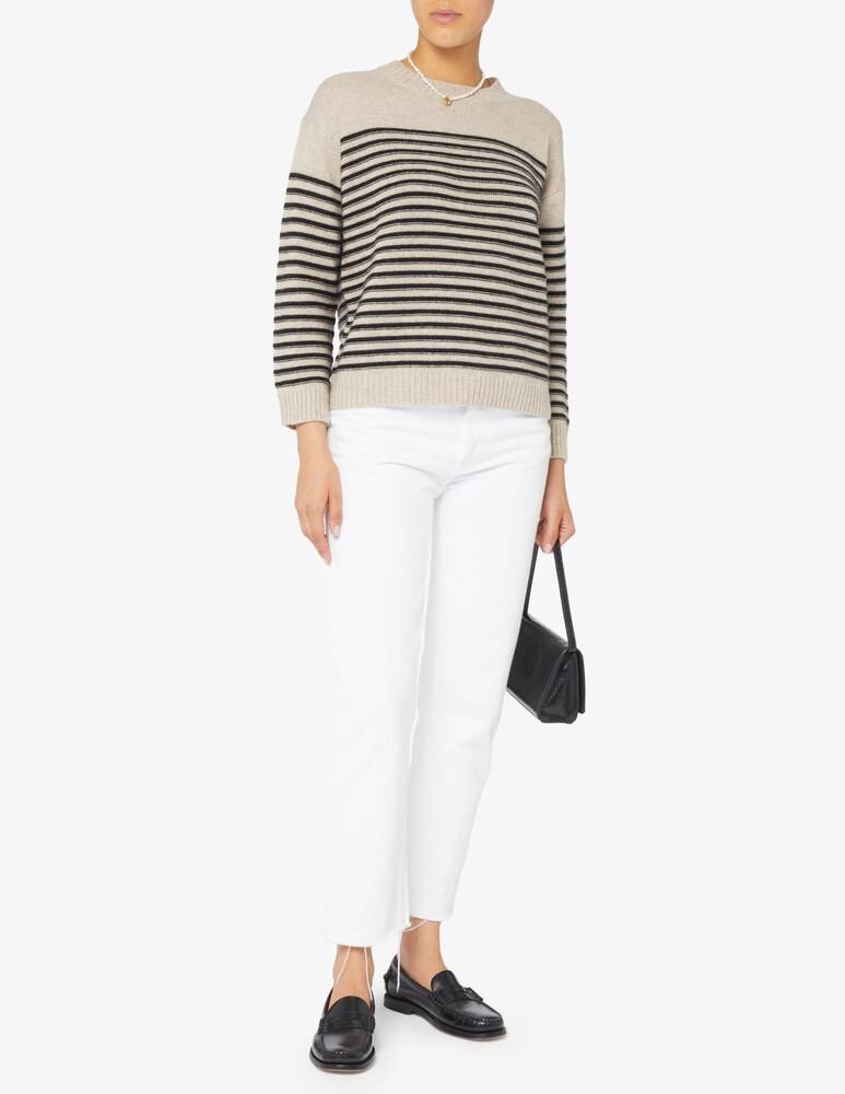 Rinascente Collection Maglione girocollo a riga boxy Shopping Online