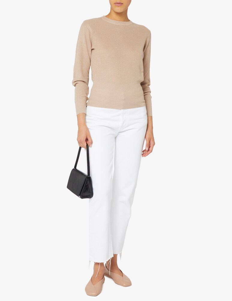EMME Marella Kiku manica lunga fitted lurex Vendite Flash
