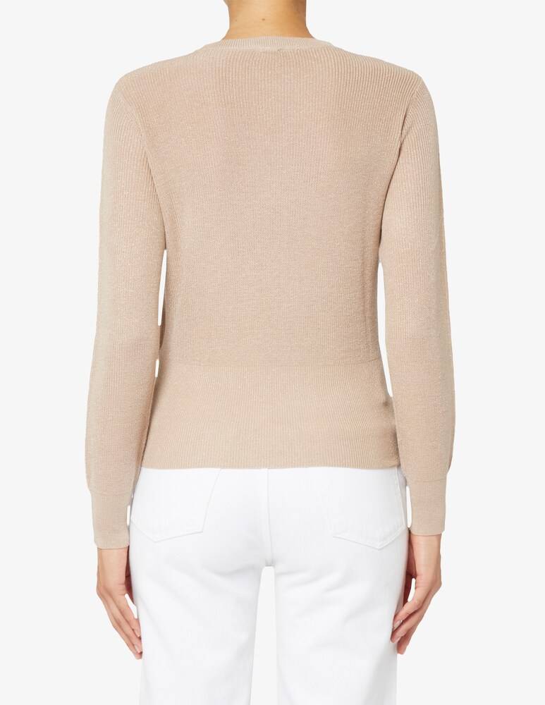 EMME Marella Kiku manica lunga fitted lurex Vendite Flash