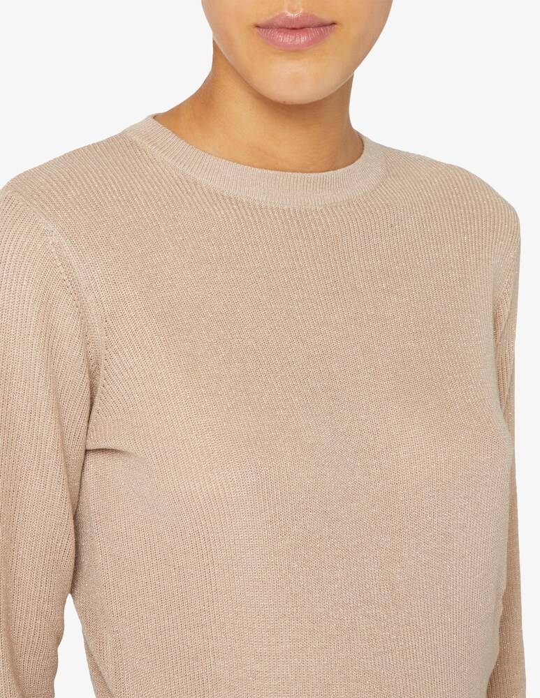 EMME Marella Kiku manica lunga fitted lurex Vendite Flash