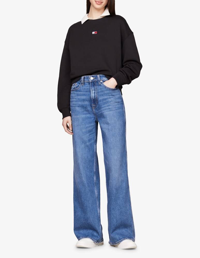Tommy Jeans Felpa in cotone Outlet