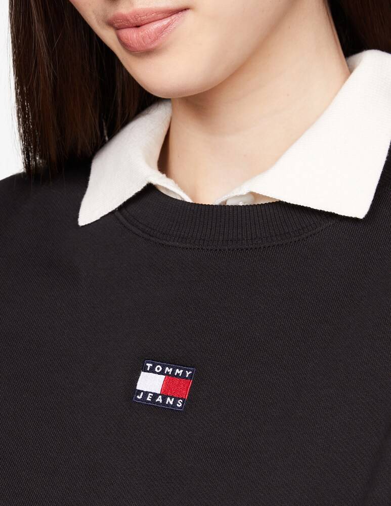Tommy Jeans Felpa in cotone Outlet