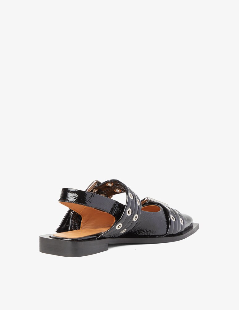 Ganni Ballerina Feminine Buckle Saldi Di Fabbrica