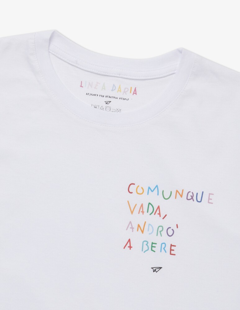 Linea Daria T-shirt Comunque vada, andrò a bere Nuovo