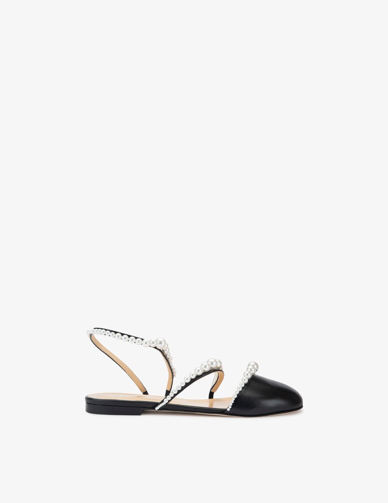 Mach & Mach Ballerine con perle a punta chiusa Sirene