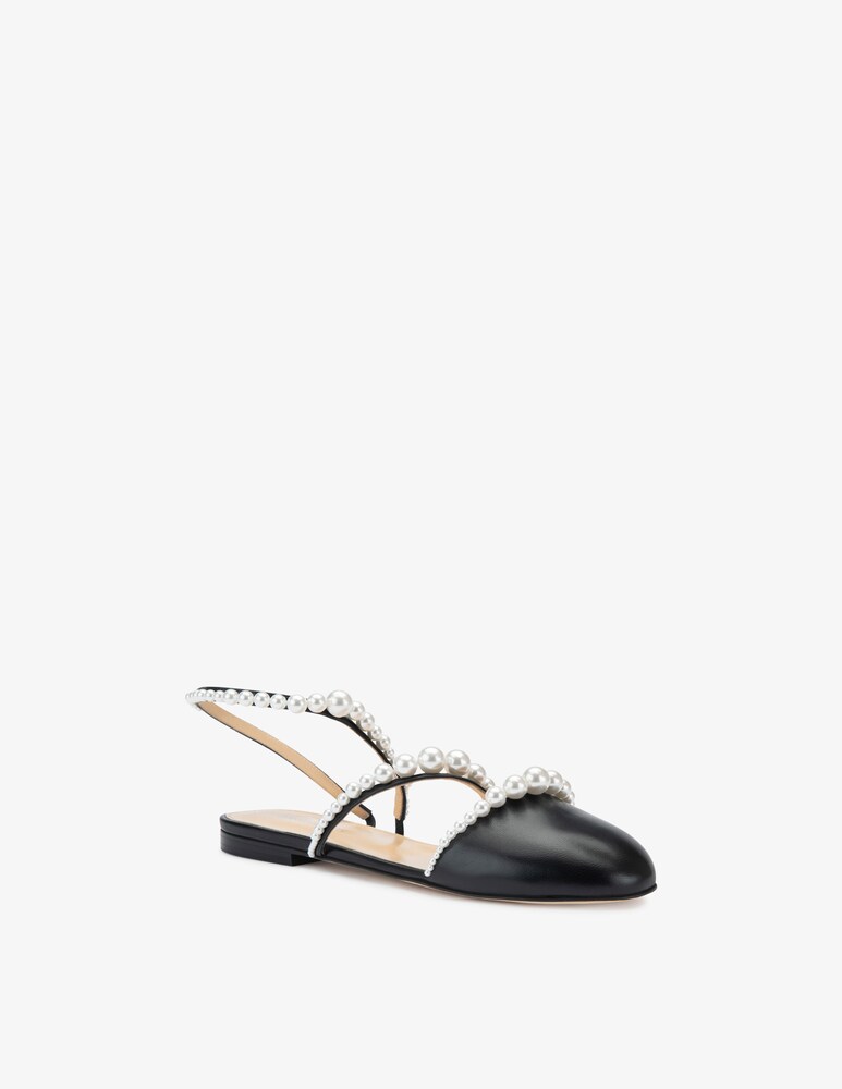 Mach & Mach Ballerine con perle a punta chiusa Sirene Prezzo Ridotto