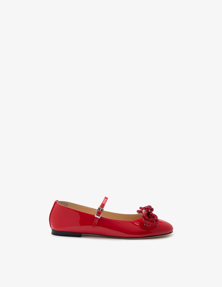 Mach & Mach Ballerine in vernice con doppio fiocco