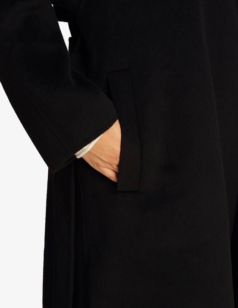 Calvin Klein Cappotto vestaglia lungo con cintura in lana Qualità Garantita