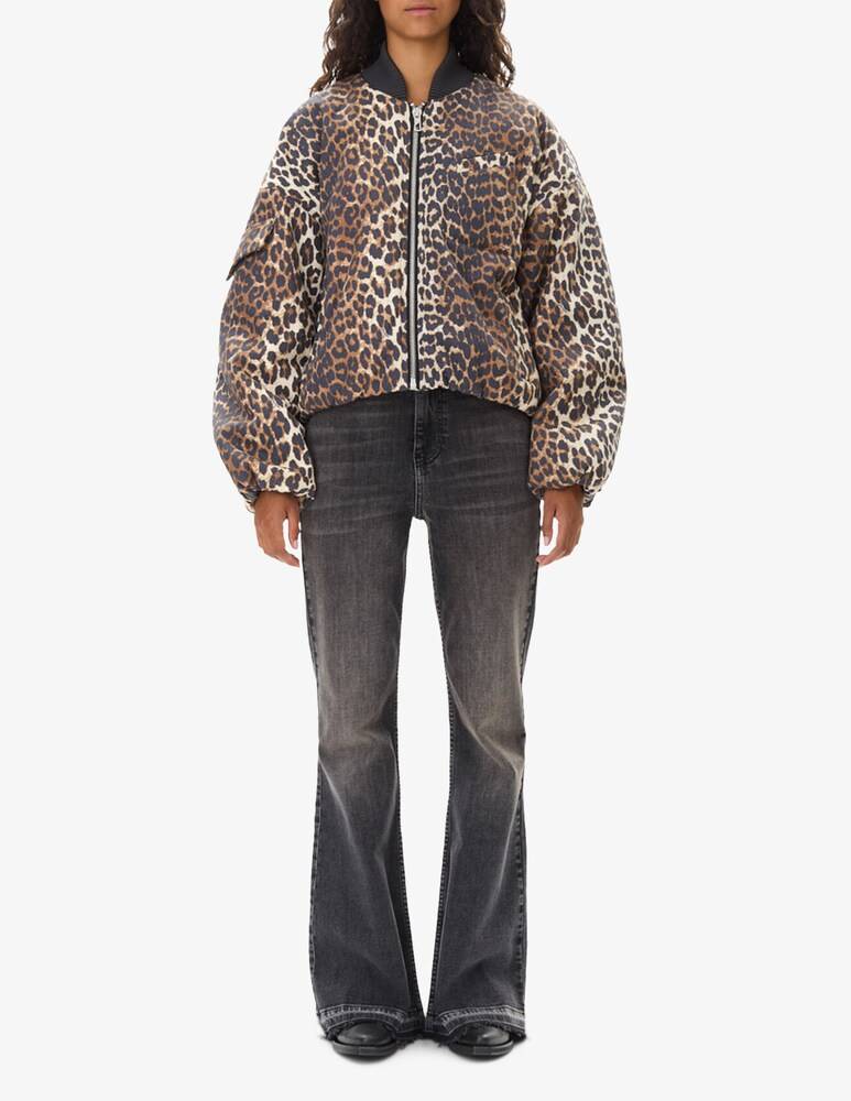Ganni Giacca bomber leopardata Shopping Online
