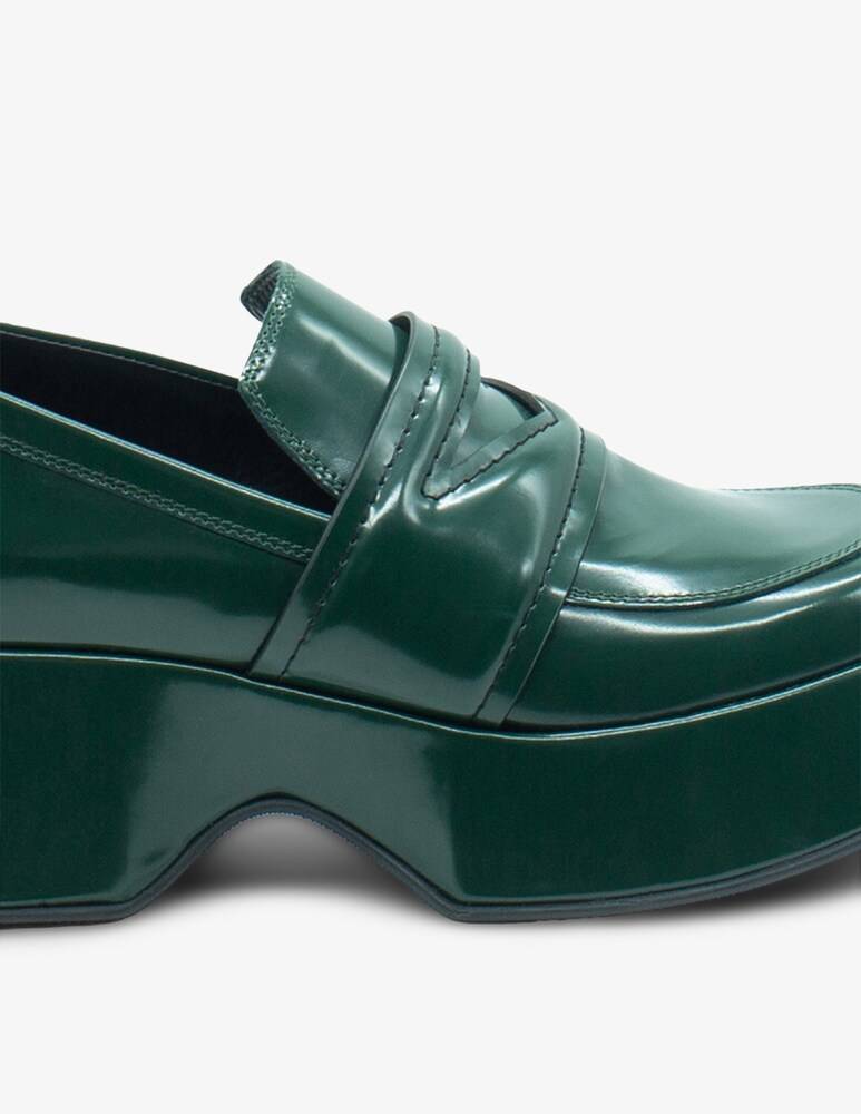 Vic Matié Mocassino in lattice in pelle In Vendita