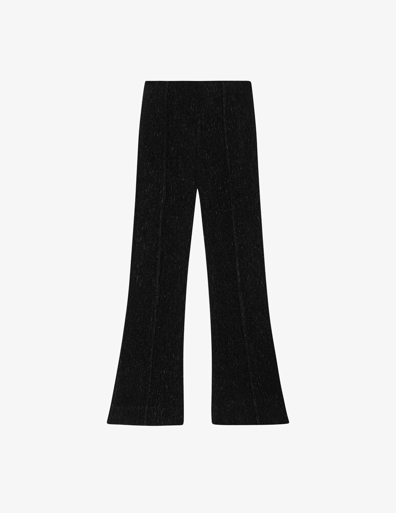 Ganni Pantaloni svasati in crêpe di viscosa stretch 2025