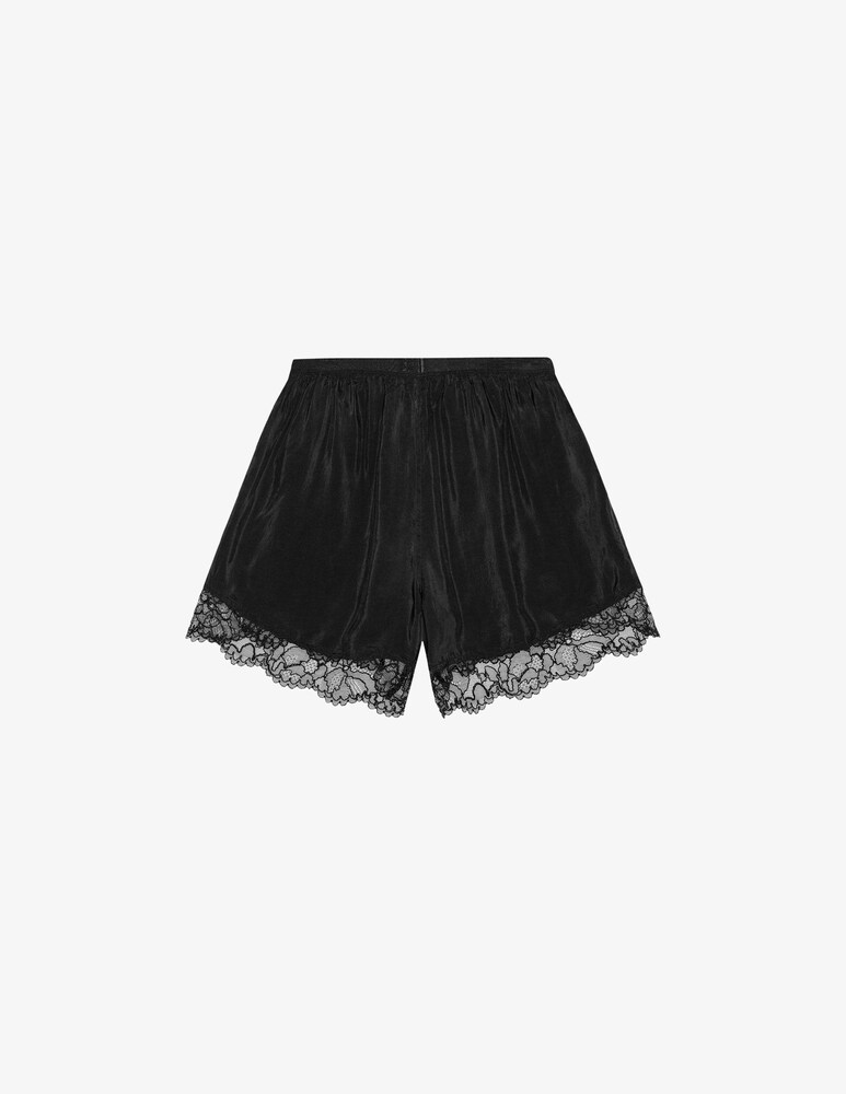 Ganni Shorts in habotai di viscosa elasticizzato Vendite Flash