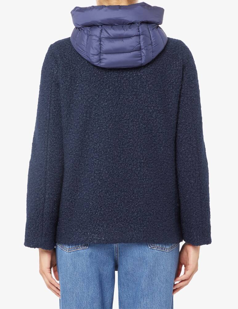 EMME Marella Whool ricciolino zip cappuccio Promozione