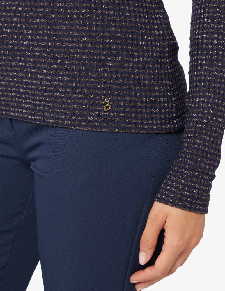 iBlues Piovra maglietta in lurex rigata Spedizione Gratuita