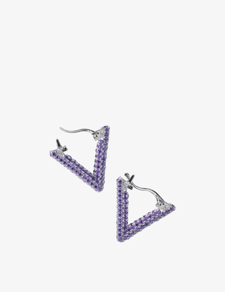 LAG World Orecchino singolo a cerchio con triangolo mini Shopping Online