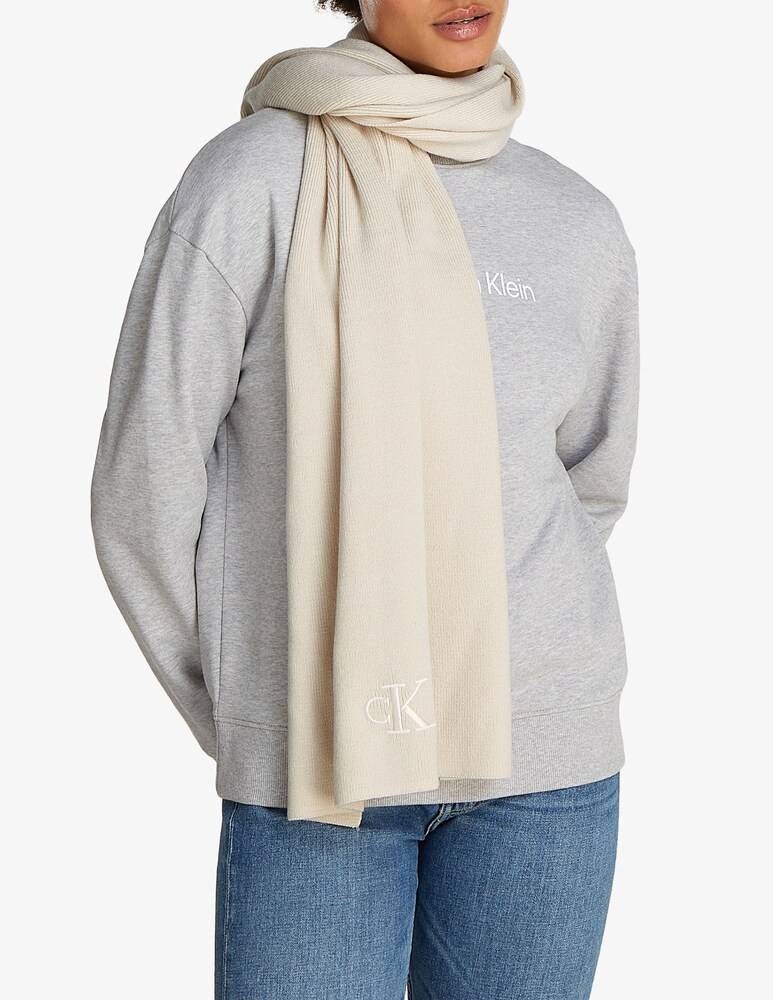 Calvin Klein Jeans Sciarpa monogram ricamata Novità