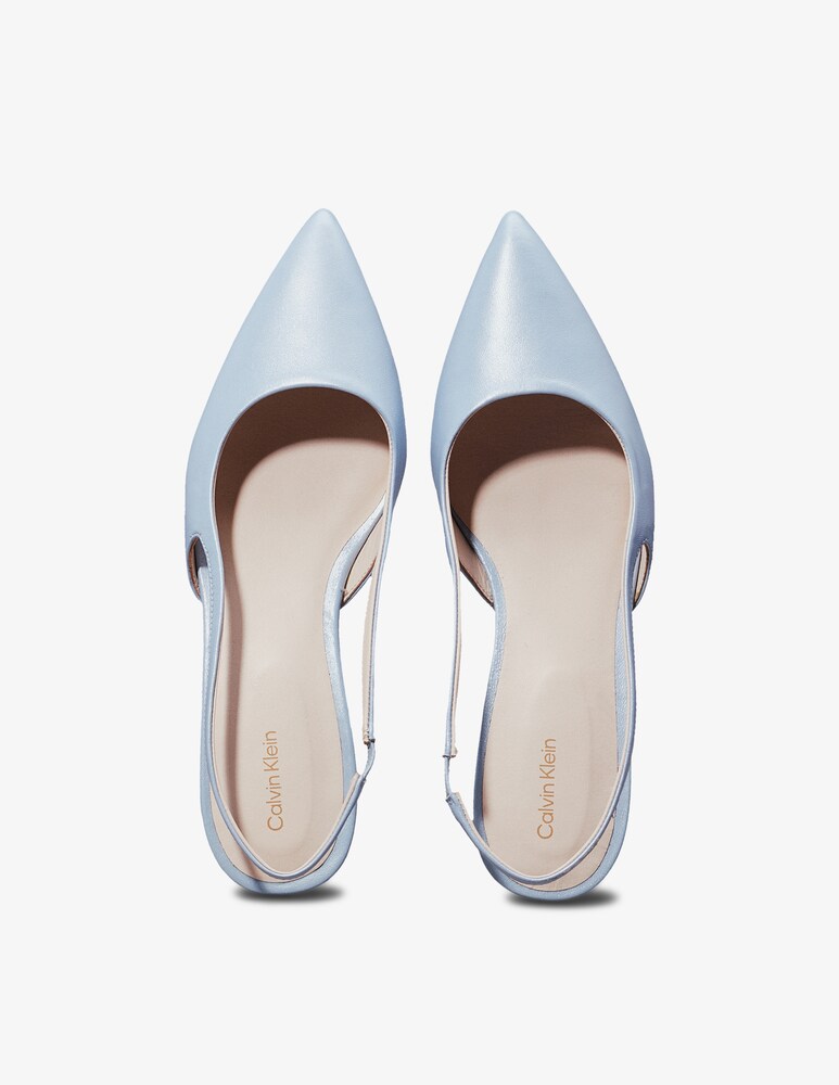Calvin Klein Slingback in pelle Outlet