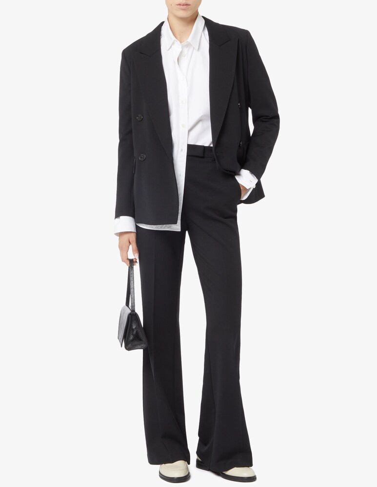 24.7 Studio Pantaloni flare in lana Qualità Garantita