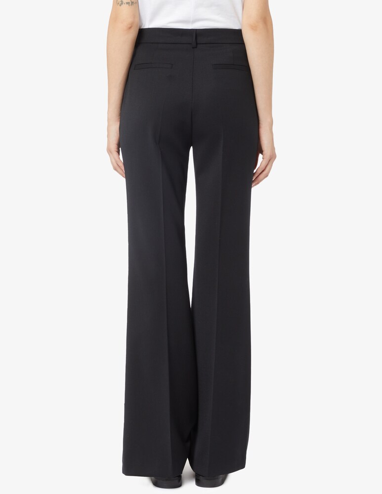 24.7 Studio Pantaloni flare in lana Qualità Garantita