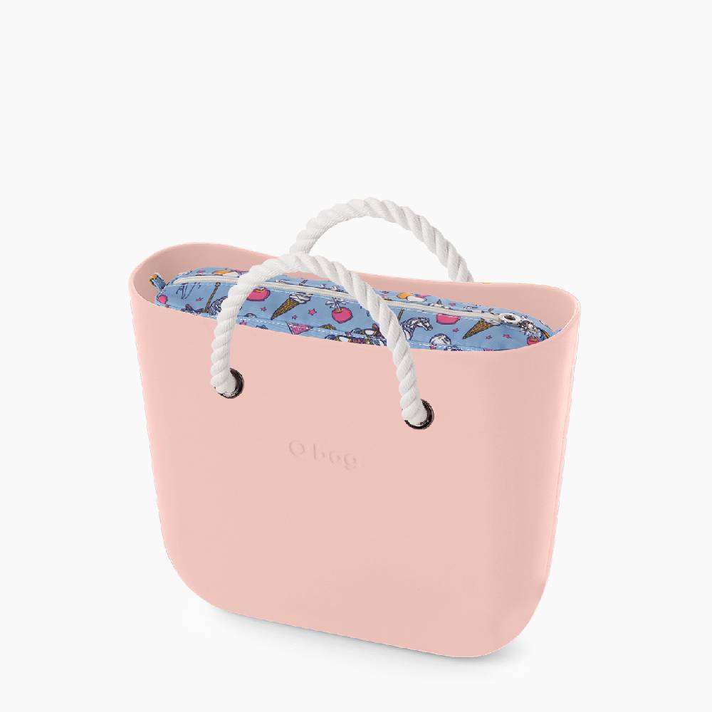 O bag mini rosa smoke e bianco candies Offerte