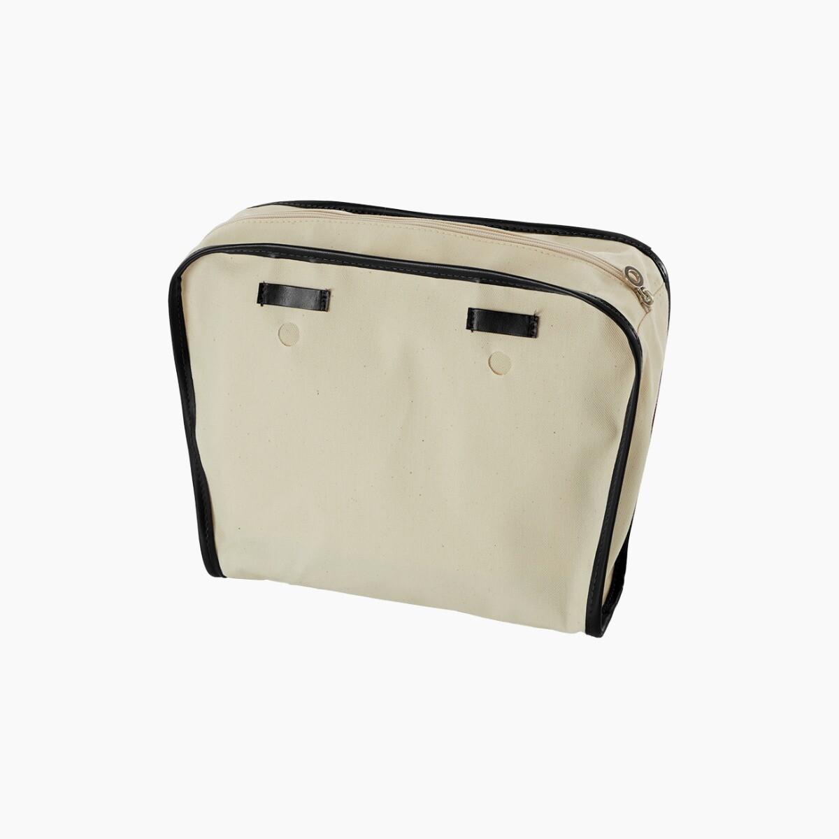Sacca interna ecopelle e canvas nero O bag mini