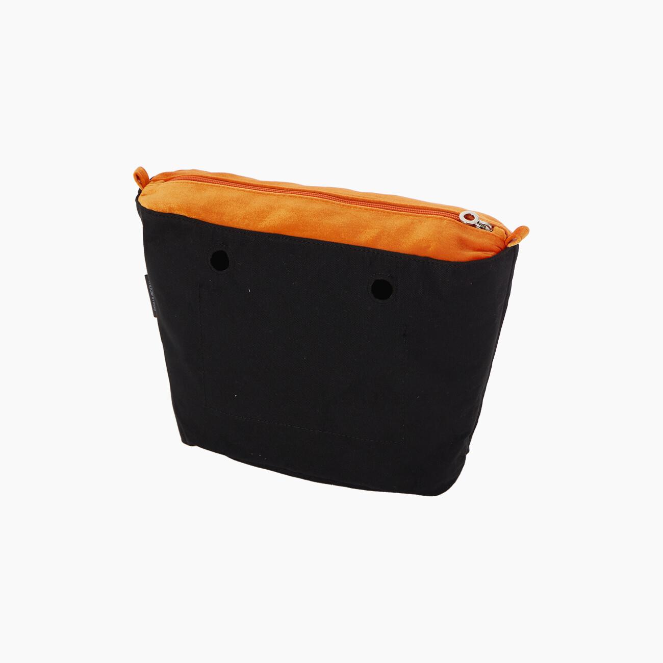 Sacca interna O bag mini tessuto chenille amber