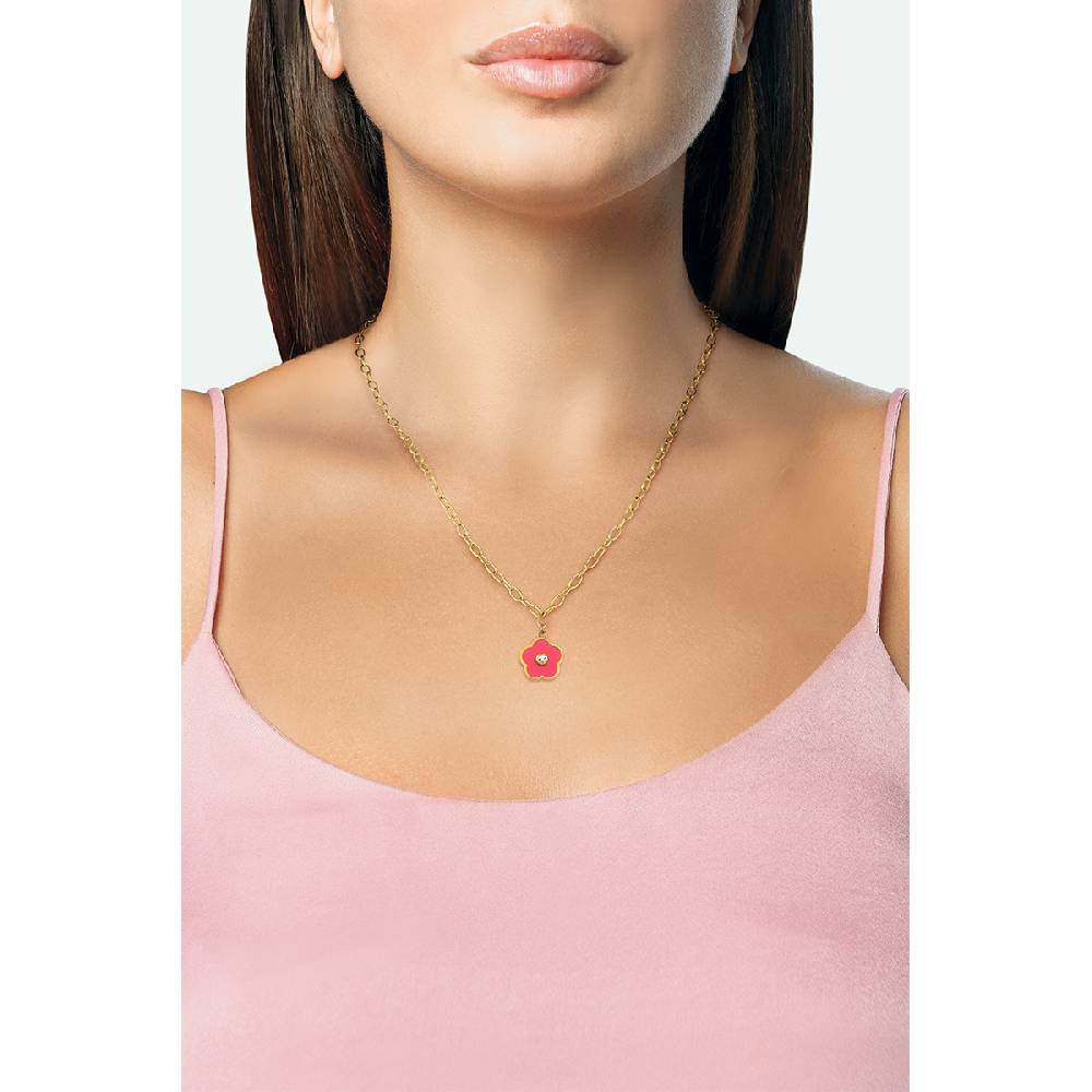 Opsobjects BLOOM collana pendente fiore smaltato Presa
