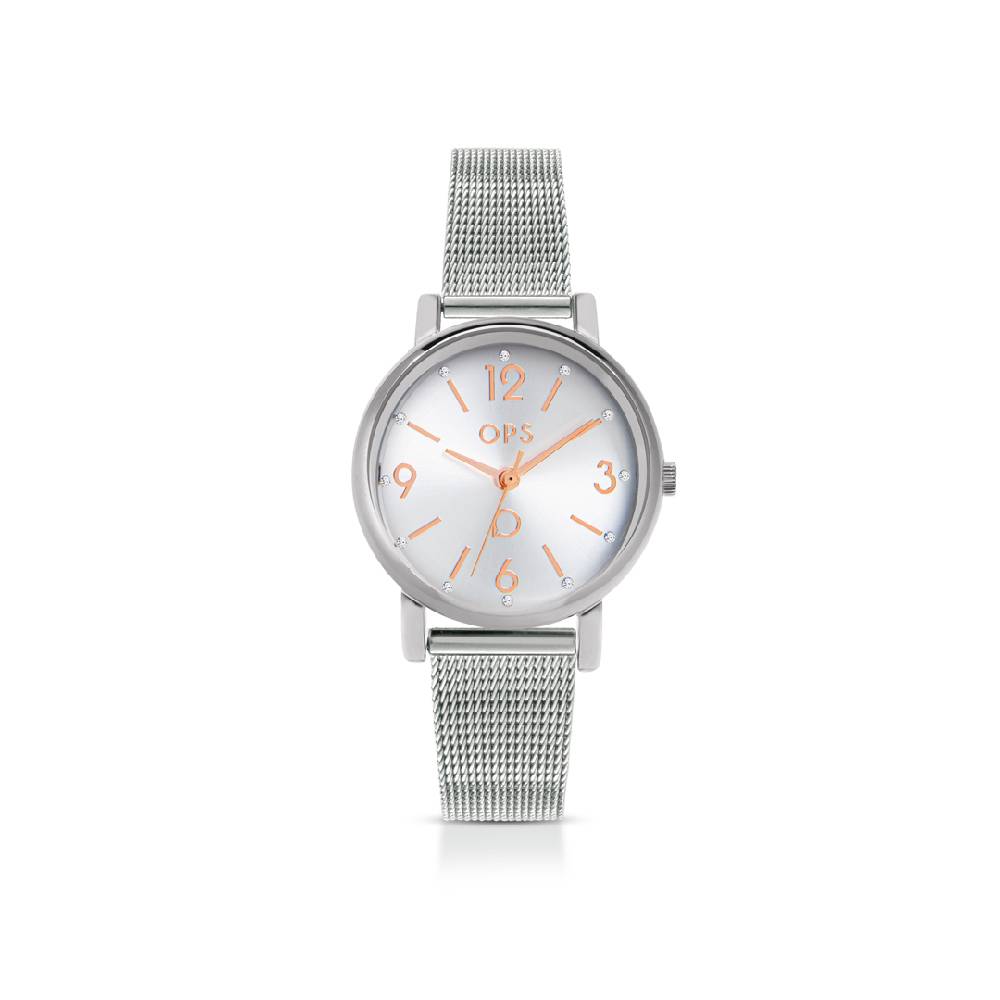 Opsobjects UNCONVENTIONAL LOVE orologio con cinturino in metallo