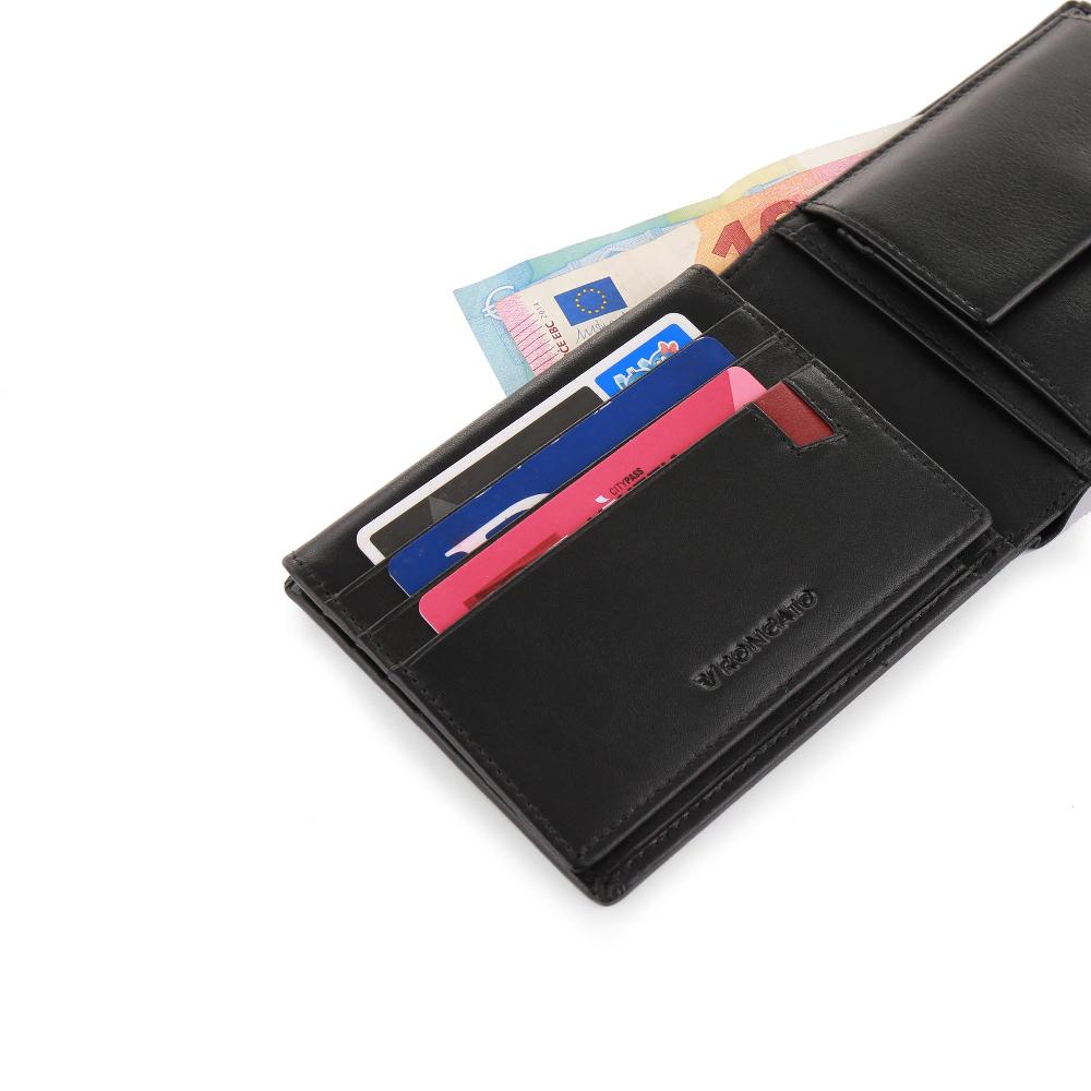 Roncato Portafoglio con portamonete pascal nero Negozio Online Roncato Soddisfazione Garantita