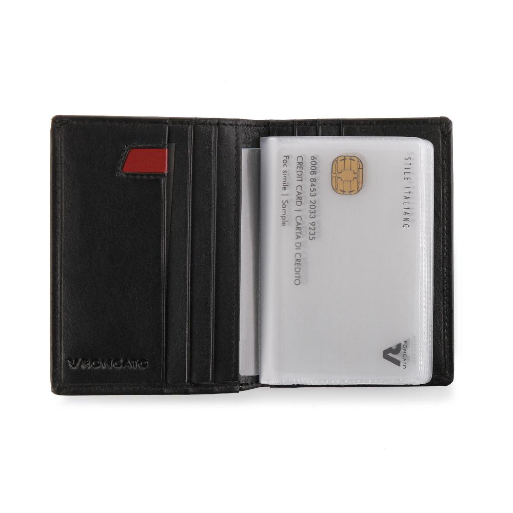 Roncato Porta carte di credito pascal nero Negozio Online Roncato In Vendita