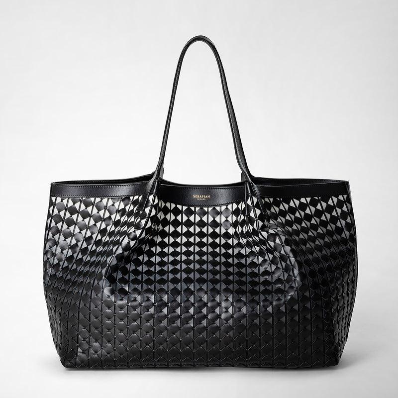 Serapian Tote bag secret in mosaico chiaroscuro Presa