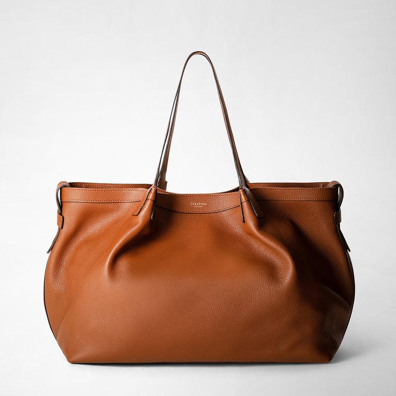 Serapian Tote bag secret in pelle rugiada cuoio Offerta