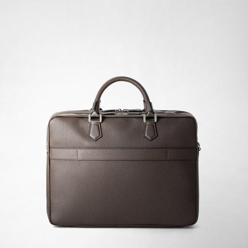 Serapian Borsa business grande in pelle cachemire espresso I Più Venduti