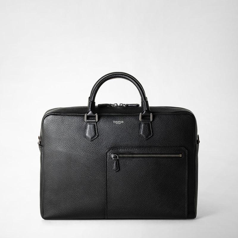 Serapian Borsa business quattordici in pelle cachemire Italy
