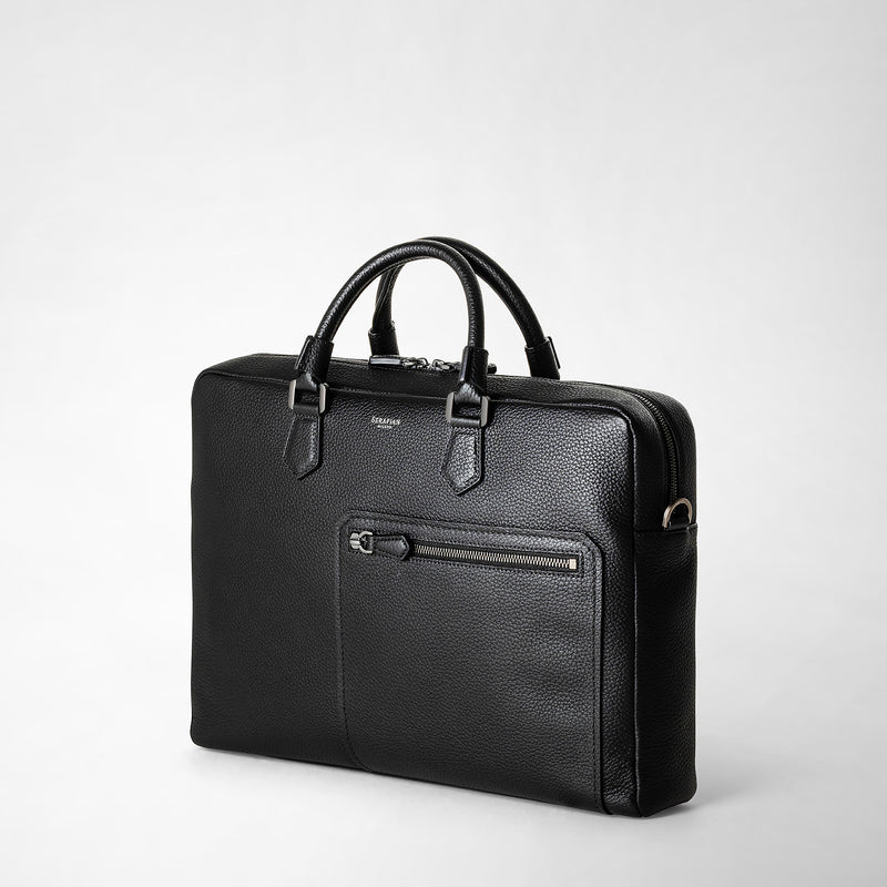 Serapian Borsa business quattordici in pelle cachemire Italy